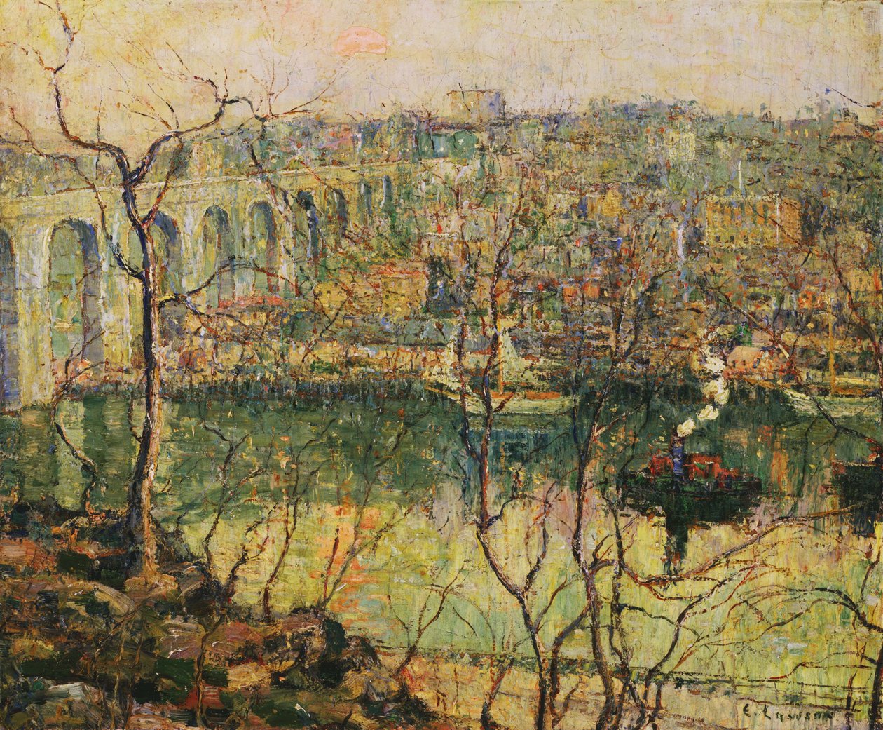 Le Haut Pont - Ernest Lawson
