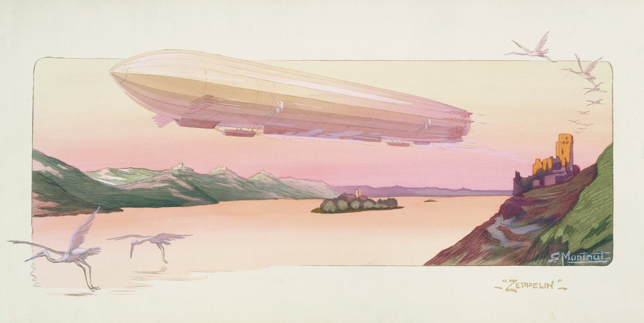 Zeppelin, publié à Paris, 1914 - Ernest Montaut