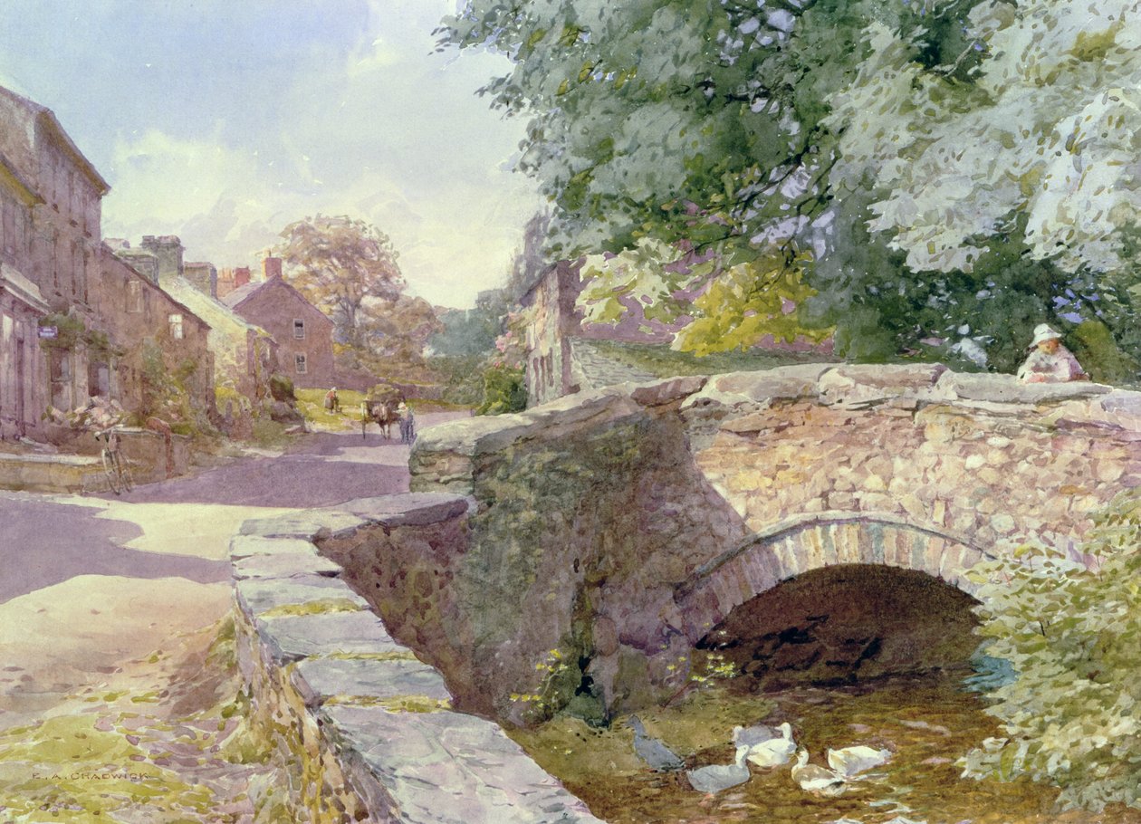 Llanegryn, Nord du Pays de Galles (peinture) - Ernest Albert Chadwick