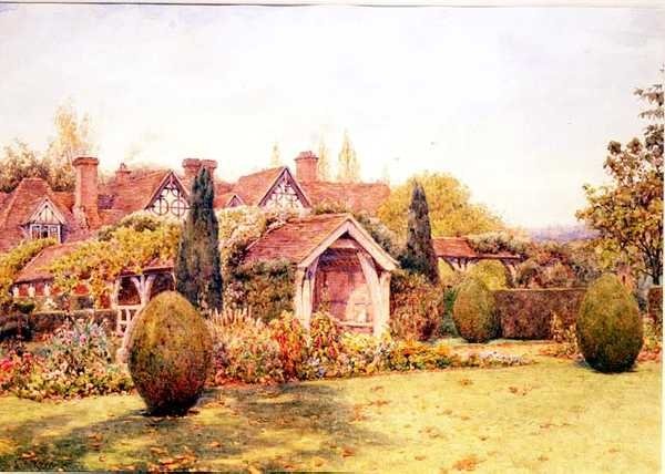 Les jardins de Great Tangley Manor près de Guildford - Ernest Arthur Rowe