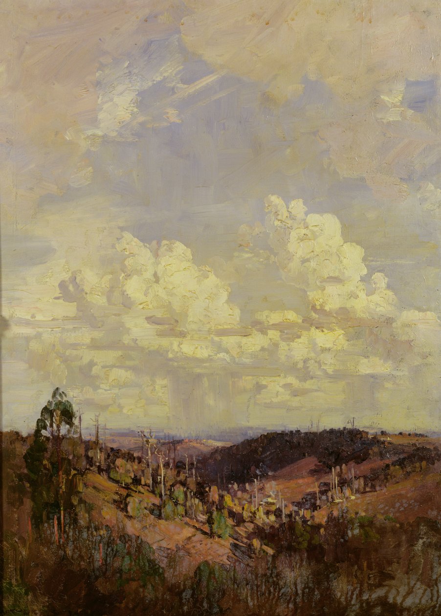 Et laisse les nuages du soir et du matin (Tennyson) - Arthur Streeton