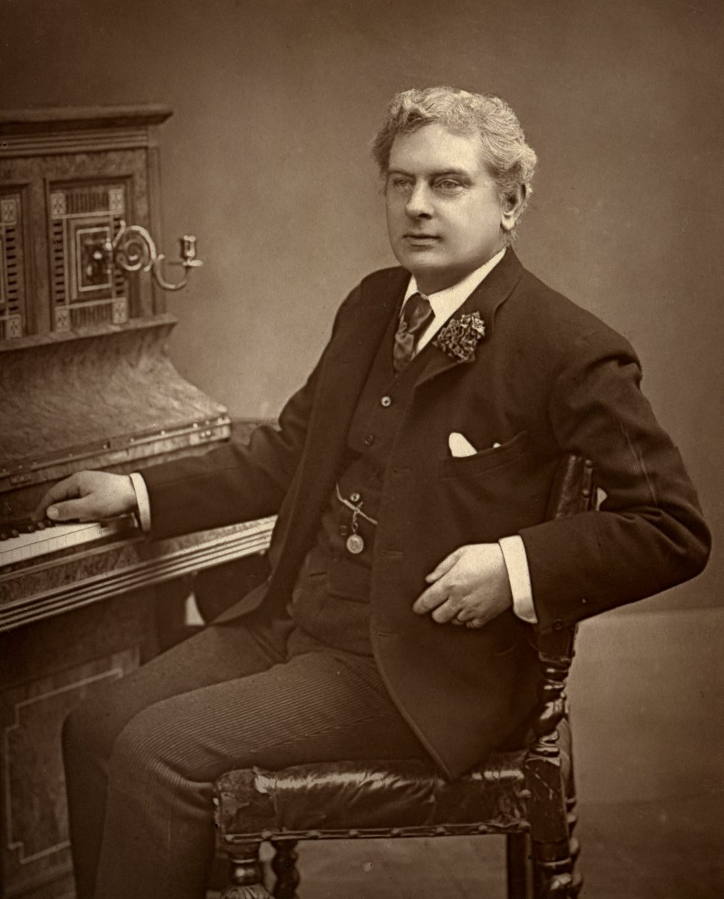 Arthur Cecil, acteur, comédien, dramaturge et directeur de théâtre britannique, 1887 - Ernest Barraud
