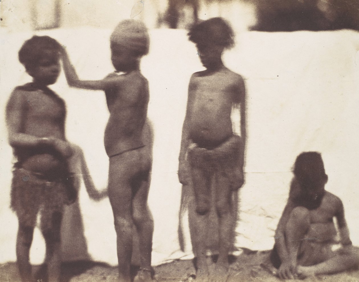 Enfants du village de Kalabshah, Nubie - Ernest Benecke