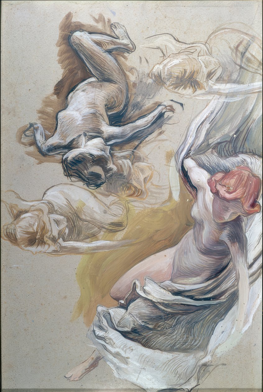 Étude pour le plafond du Théâtre municipal de Berne - Ernest Bieler