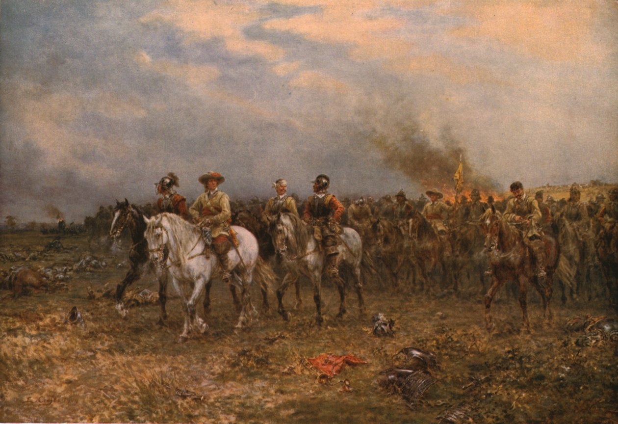 Cromwell à Marston Moor, 1909 - Ernest Crofts