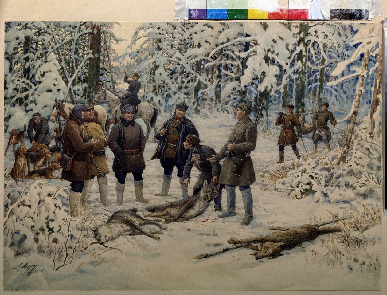 Après une chasse fructueuse - Ernest Ernestovich Lissner