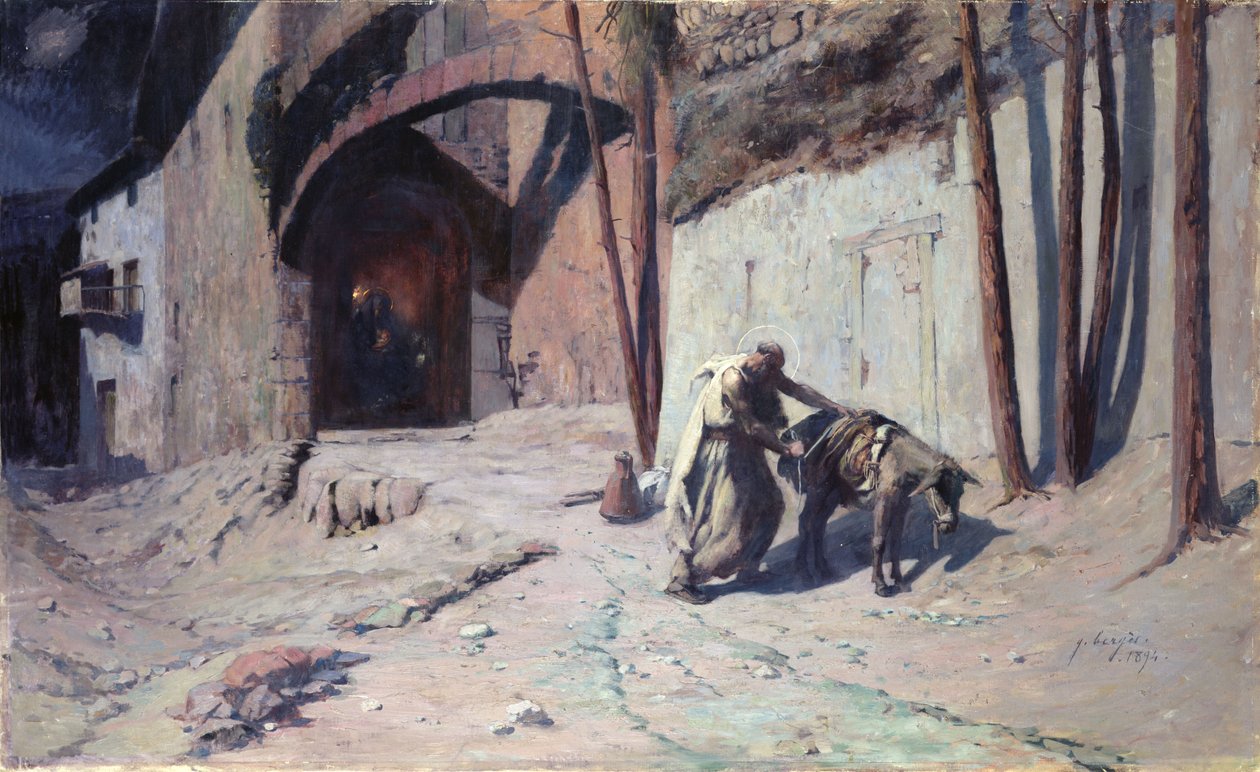 La Fuite en Égypte ou Joseph chargeant son âne, 1894 - Ernest Georges Berges