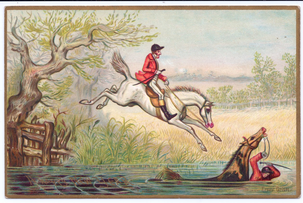 Carte de Nouvel An victorienne d