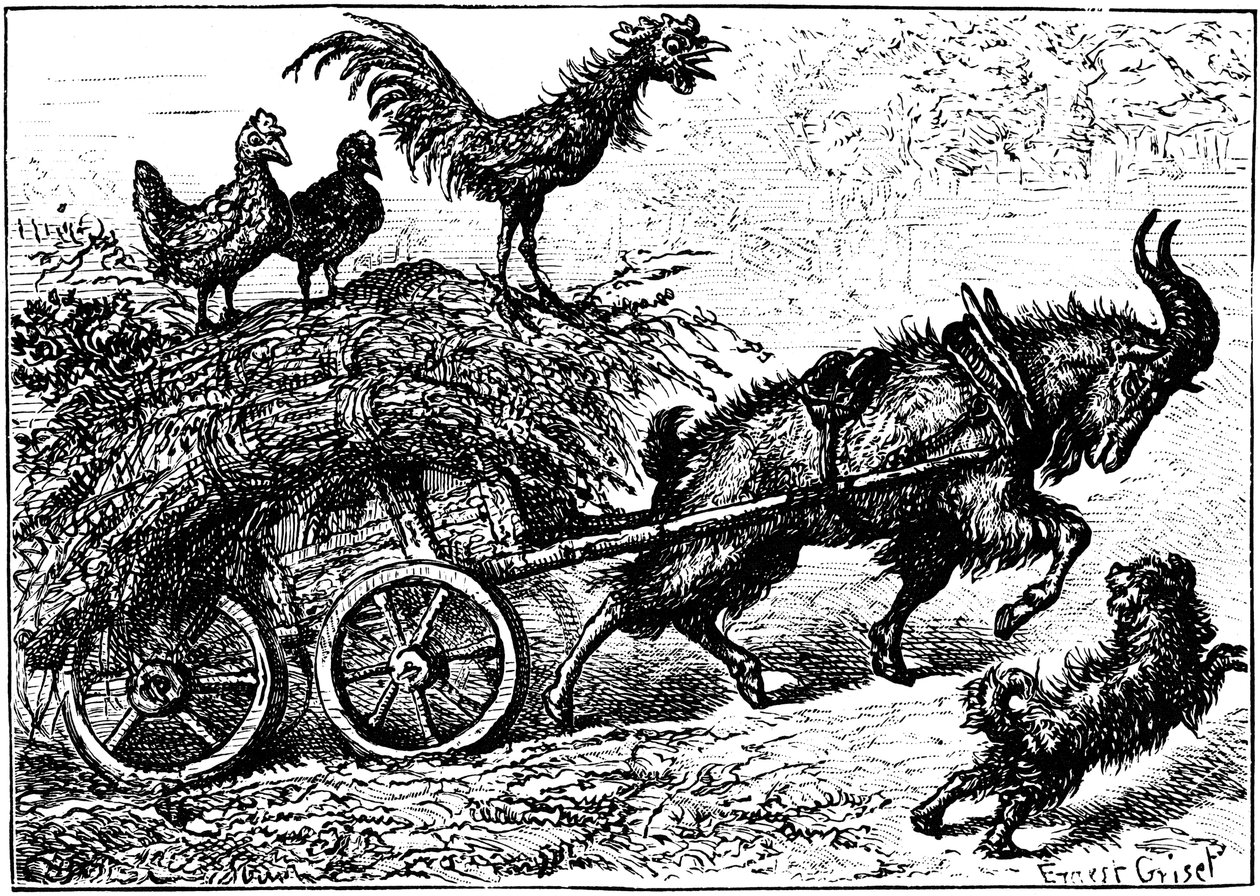 Illustration du livre pour enfants Little Bo-Peep, vers 1880 - Ernest Henry Griset