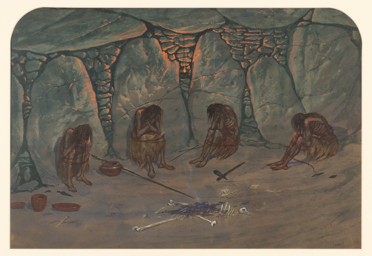Scène préhistorique, 1871 - Ernest Henry Griset