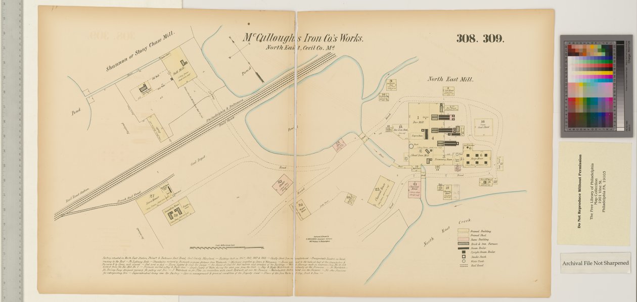 McCulloughs Iron Co., Northeast Creek, Maryland, Hexamer General Surveys - Ernest Hexamer