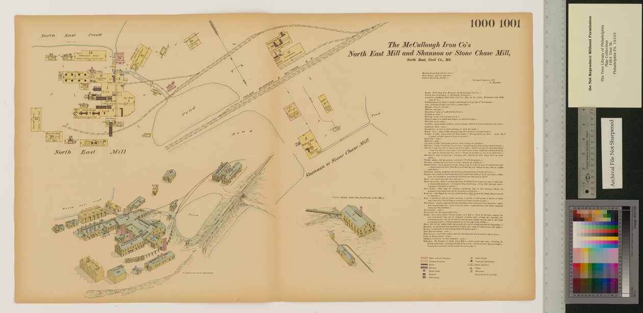 North East Mill and Shannon or Stone Chase Mill, Maryland, Hexamer General Surveys, 1880 - Ernest Hexamer