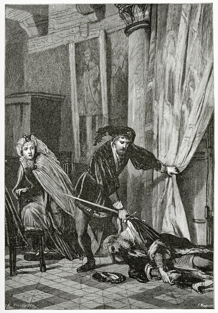 Scène de Hamlet, XIXe siècle - Ernest Hillemacher