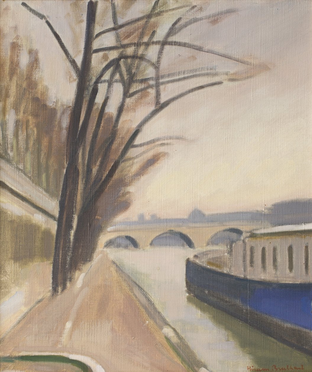 Paris, rives de la Seine, vers 1920-30 - Ernest Hiram Brülhart
