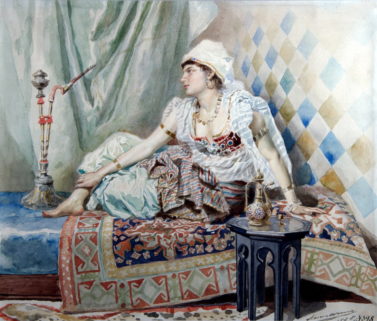 Une odalisque - Ernest Karlovich Liphart
