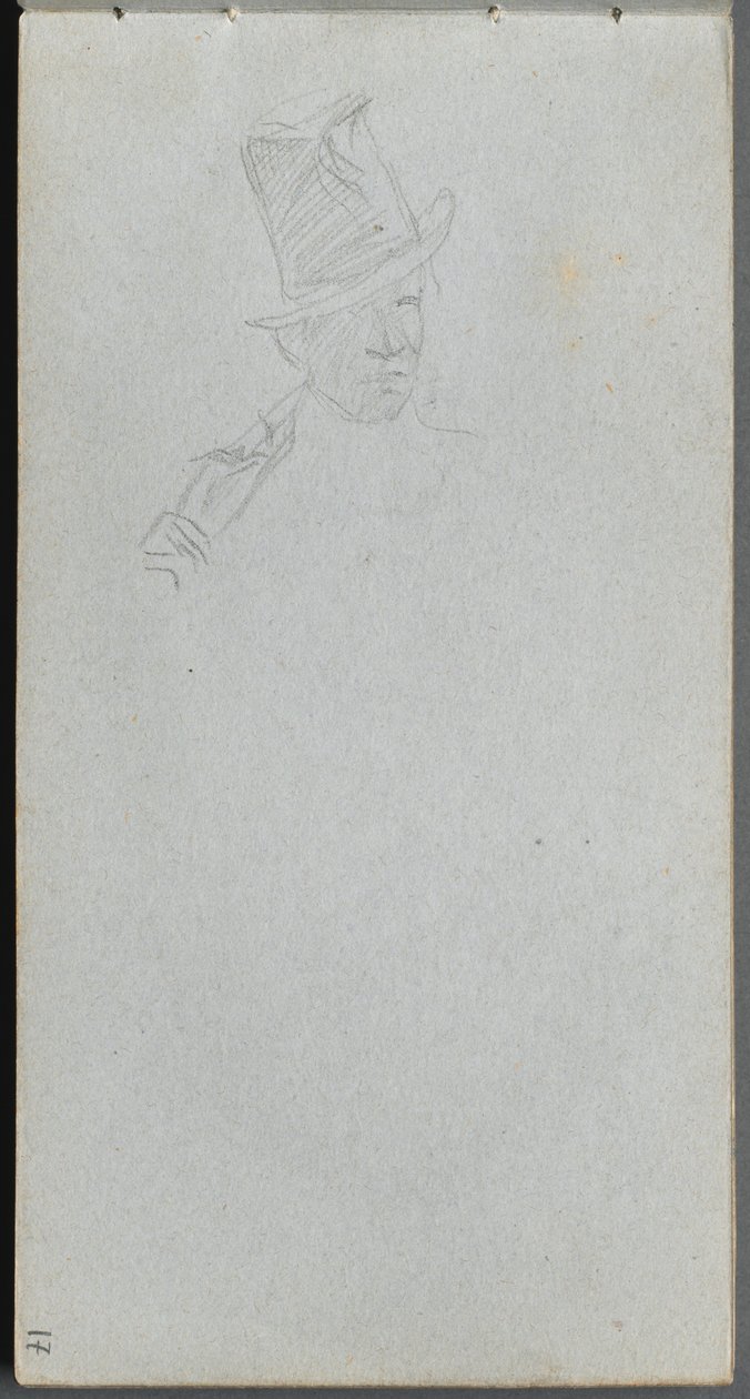 Carnet de croquis, page 17 : Buste d
