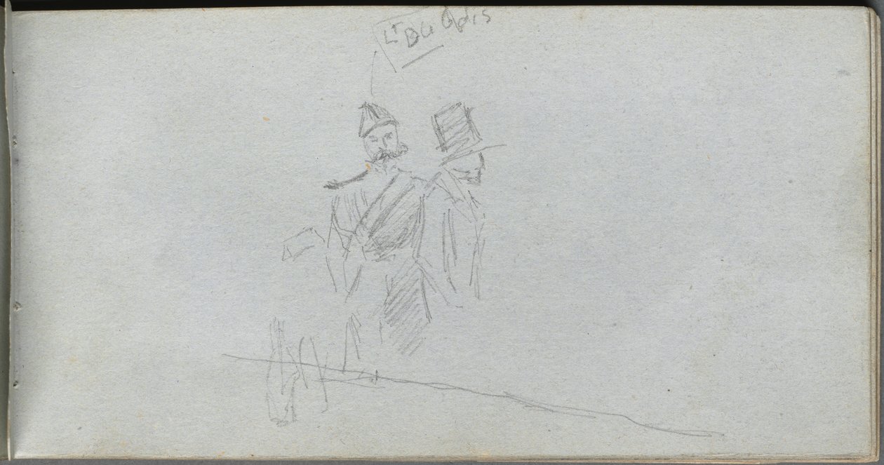 Carnet de croquis, page 38 : Étude d