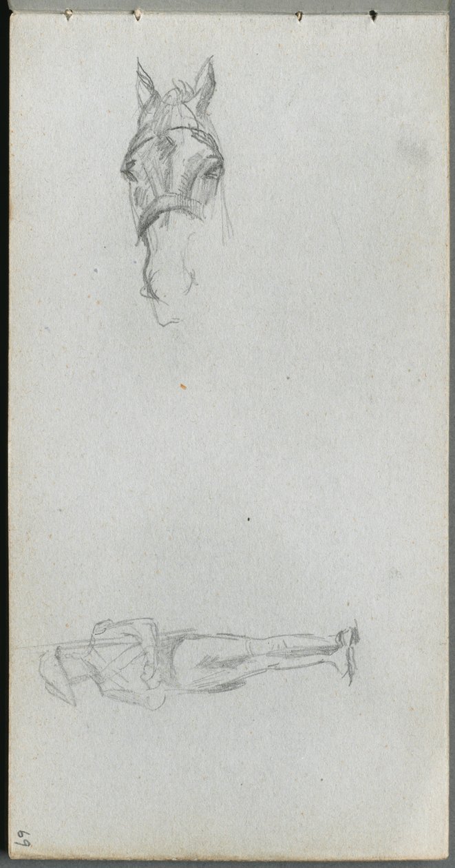 Carnet de croquis, page 69 : Étude d
