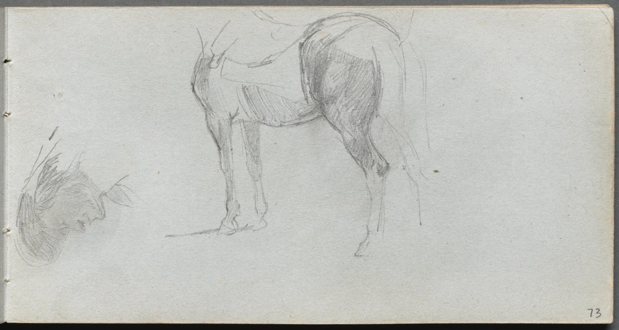 Carnet de croquis, page 73 : Étude d