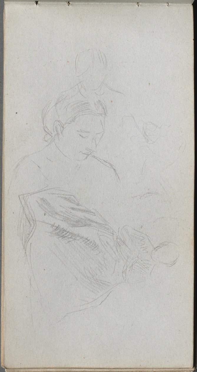 Carnet de croquis, page 82 : Étude de fgures - Ernest Meissonier