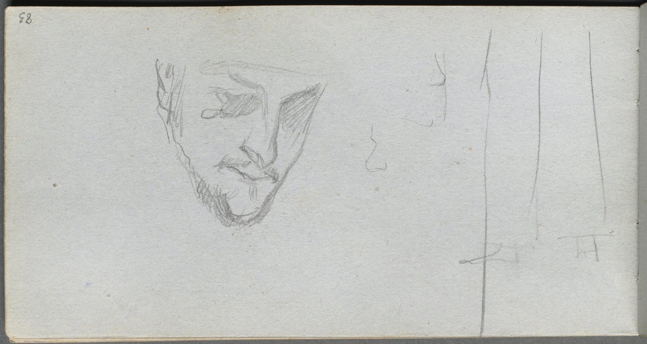 Carnet de croquis, page 83 : Étude d