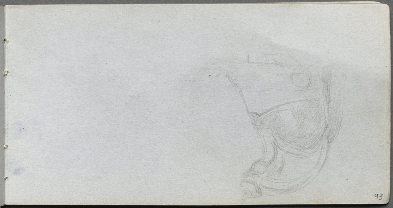 Carnet de croquis, page 93 : Étude d