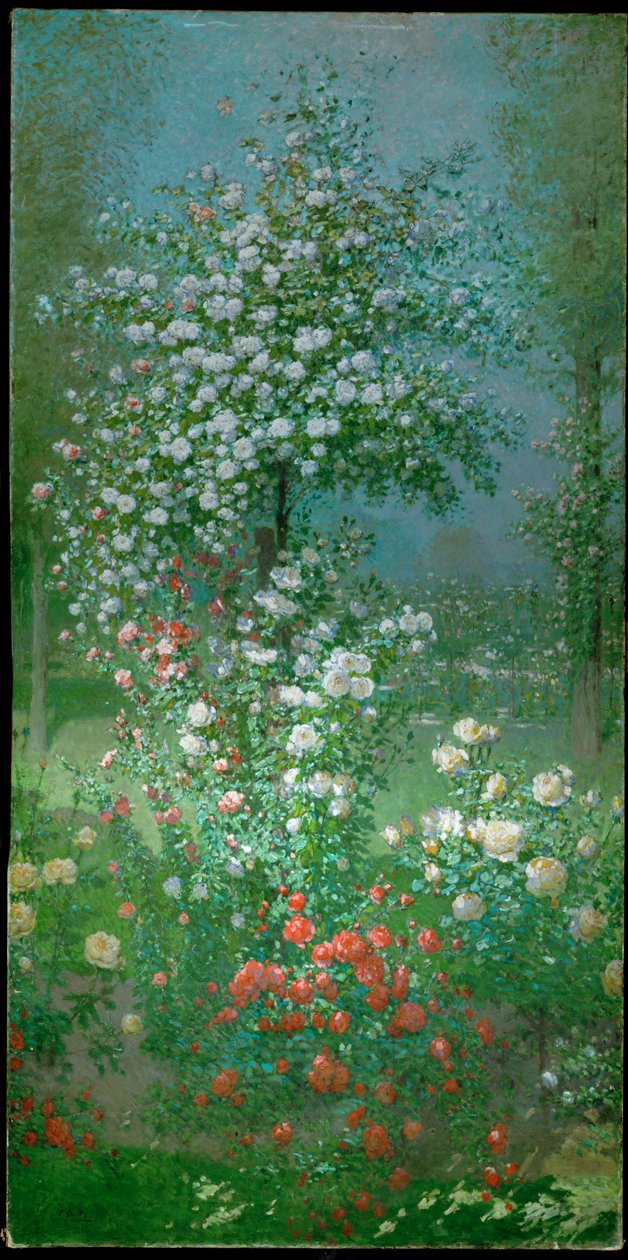 Roses, panneau decoratif - Ernest Quost