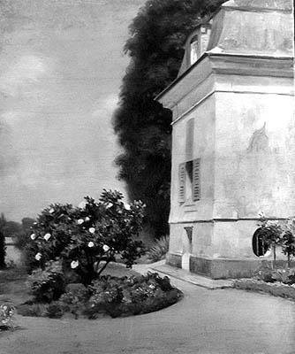 Le jardin et la maison à Queue-en-Brie - Ernest Rouart