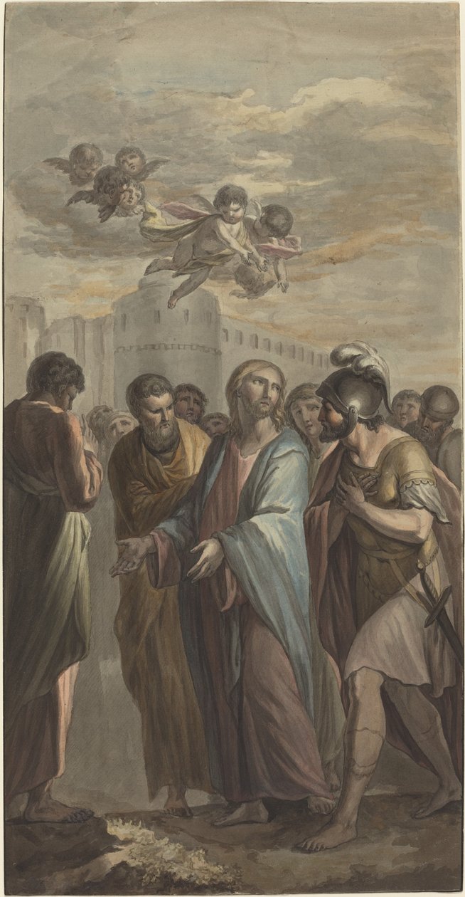 Christ avec apôtres et un soldat romain - Ernest Zacharias Platner