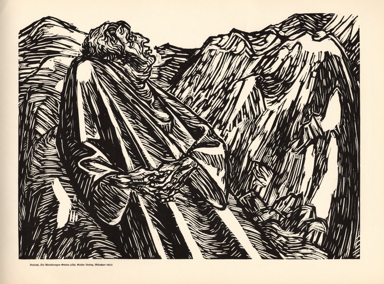 Die Wandlungen Gottes - 6 - Die Felsen - Ernst Barlach