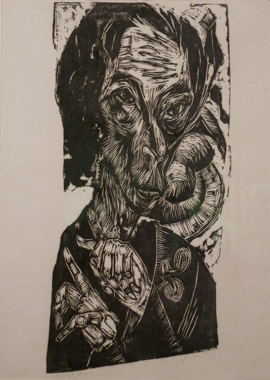 Tête du malade - Ernst Ludwig Kirchner
