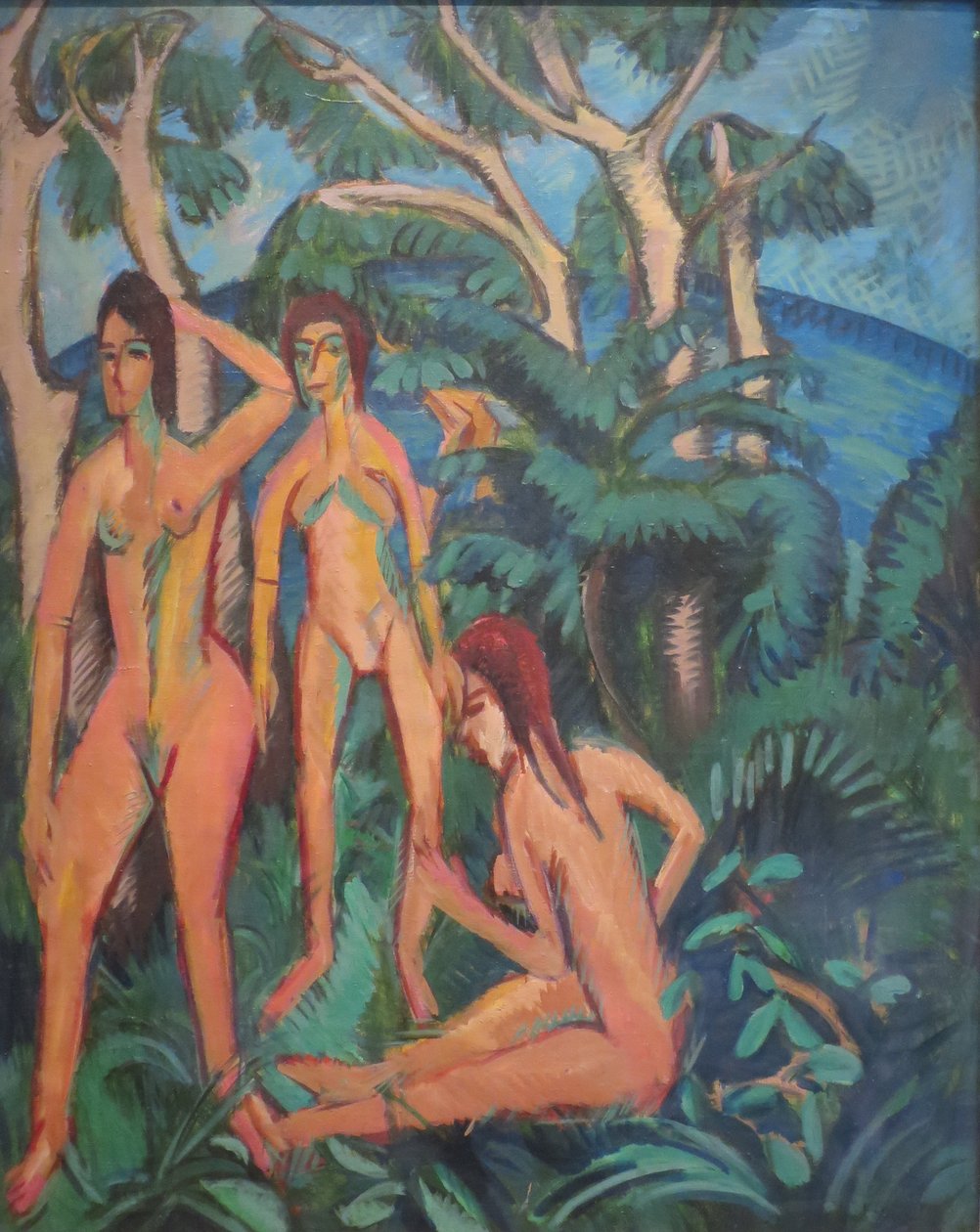 Baigneurs sous les arbres - Ernst Ludwig Kirchner
