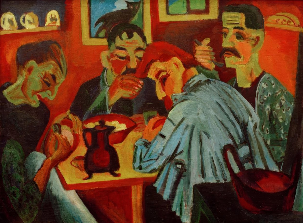 Déjeuner paysan - Ernst Ludwig Kirchner