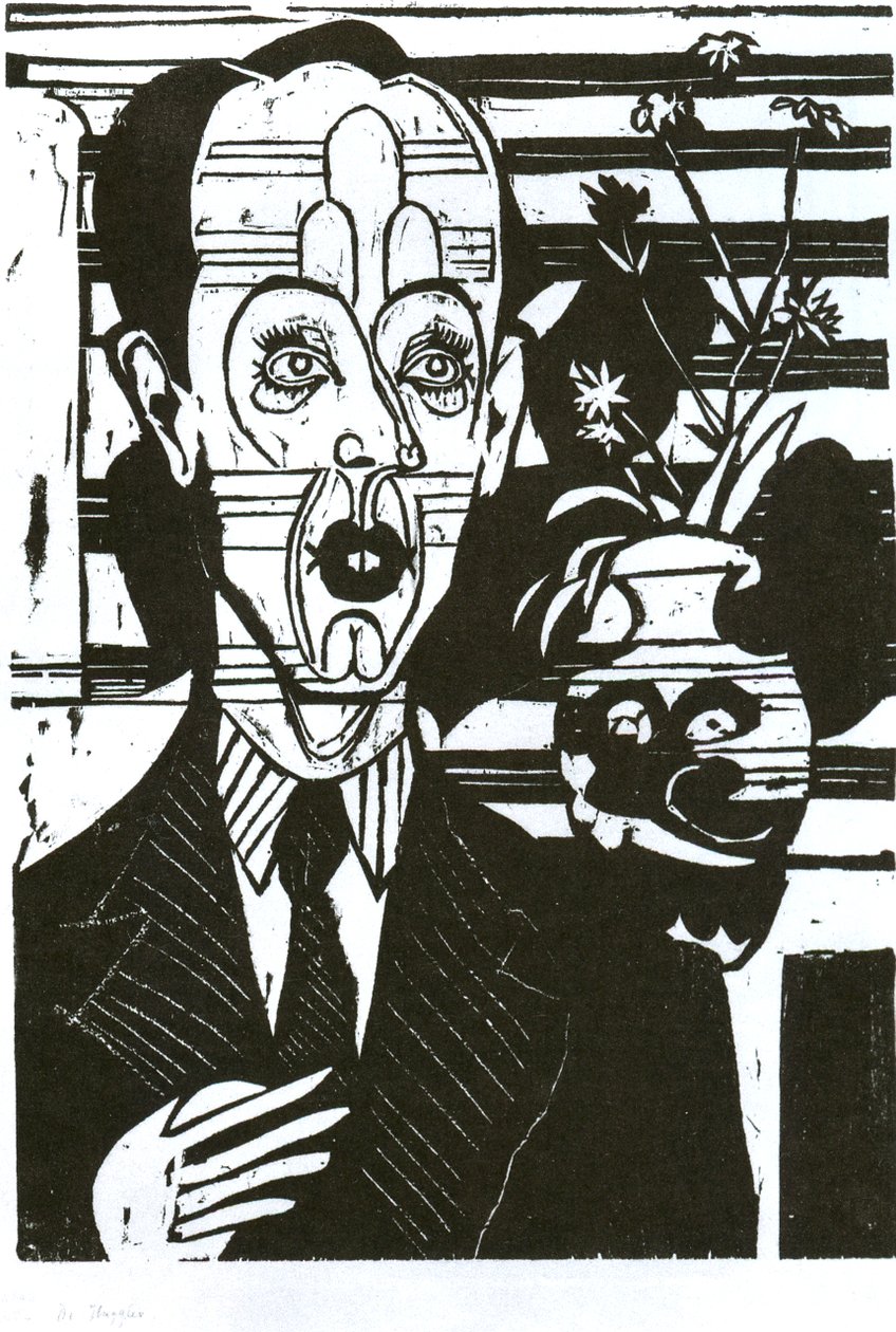 Portrait du Dr Huggler - Ernst Ludwig Kirchner