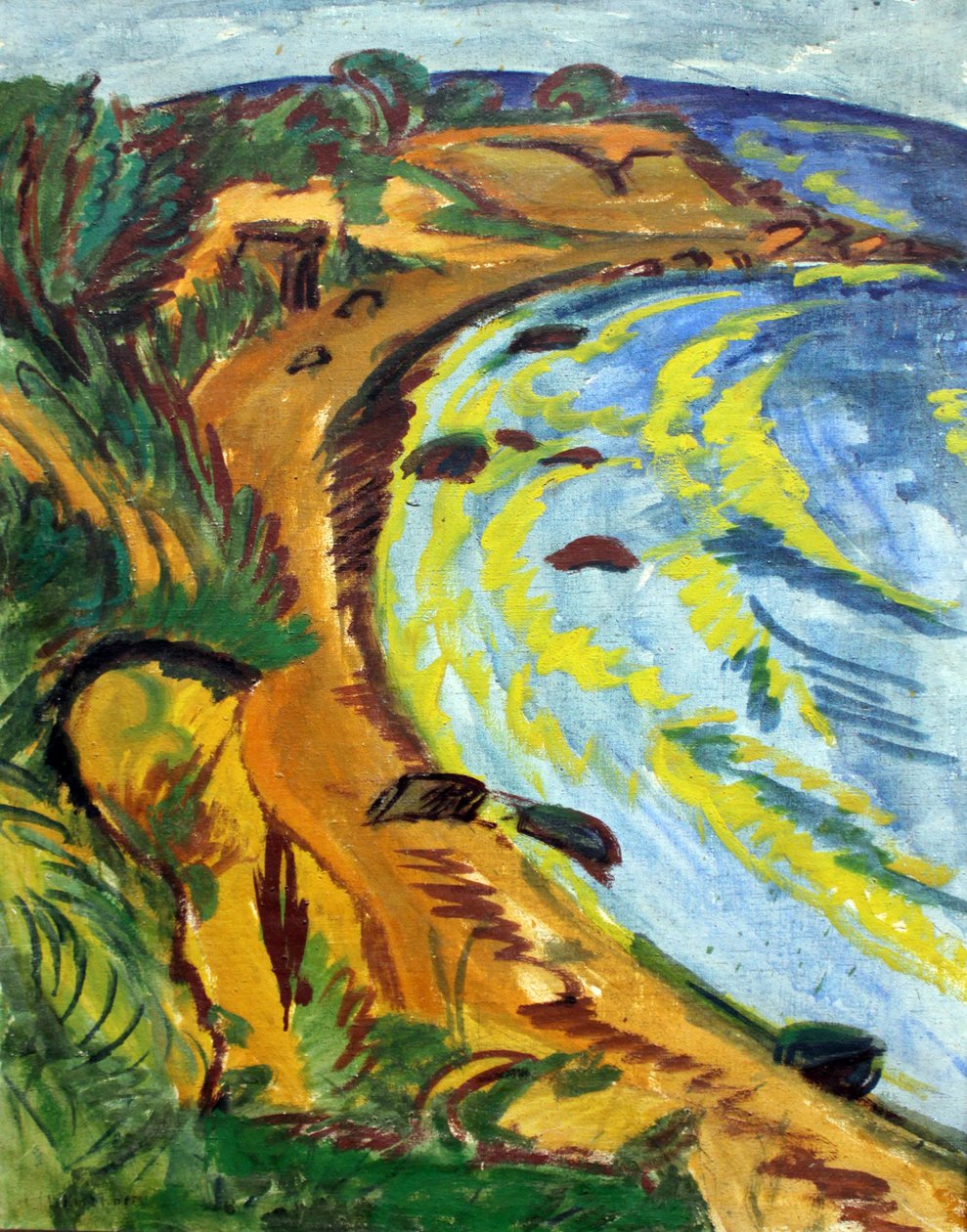 Baie sur la côte de Fehmarn - Ernst Ludwig Kirchner