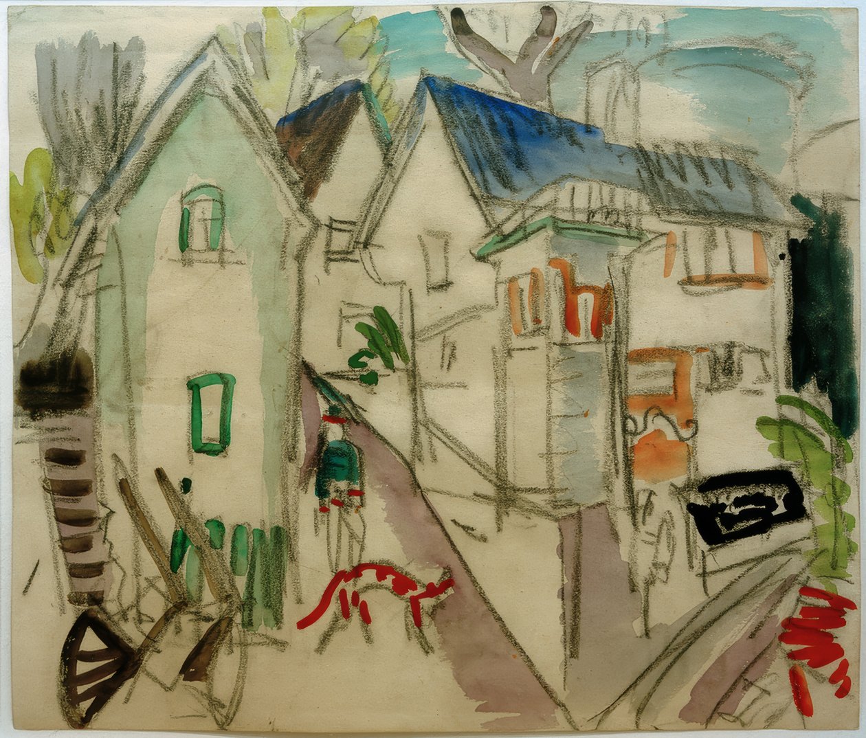 Rue de village dans le Taunus près de Königstein - Ernst Ludwig Kirchner
