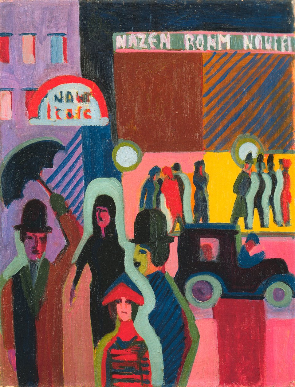 Grand magasin sous la pluie - Ernst Ludwig Kirchner