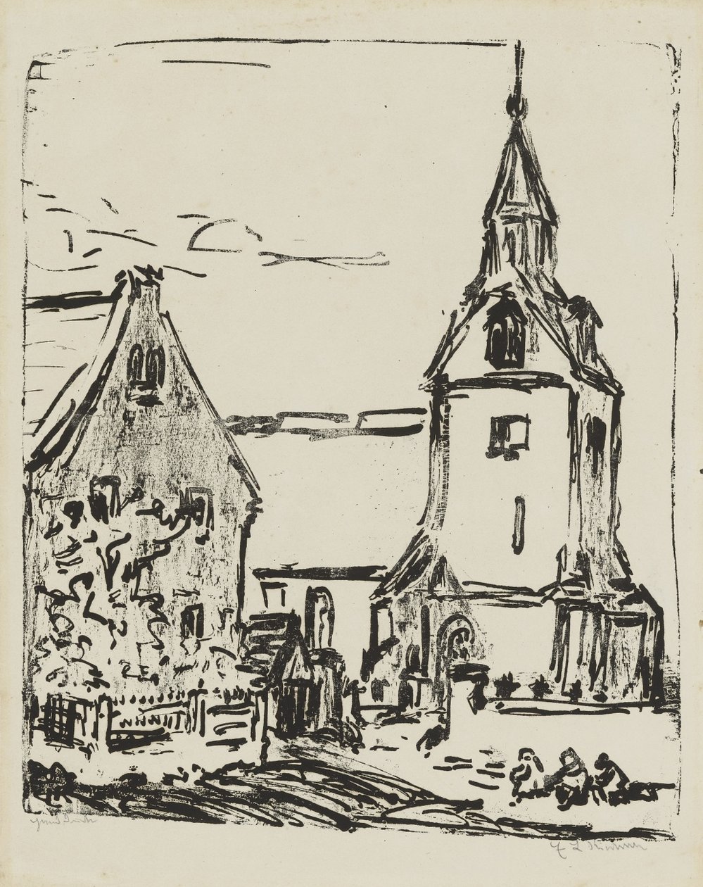 Église à Goppeln - Ernst Ludwig Kirchner