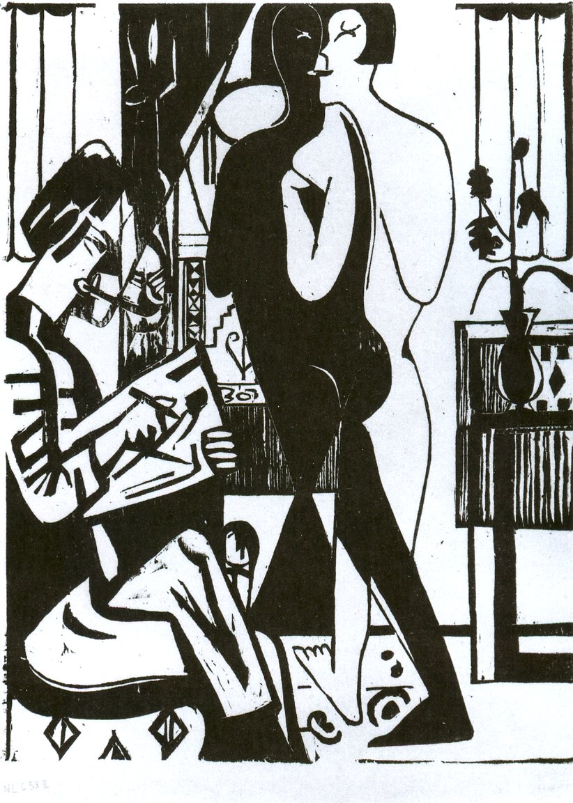 Peintre et modèle - Ernst Ludwig Kirchner