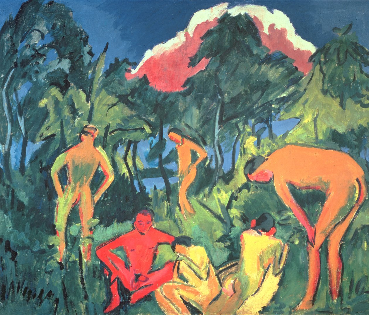 Nus au soleil, Moritzburg - Ernst Ludwig Kirchner