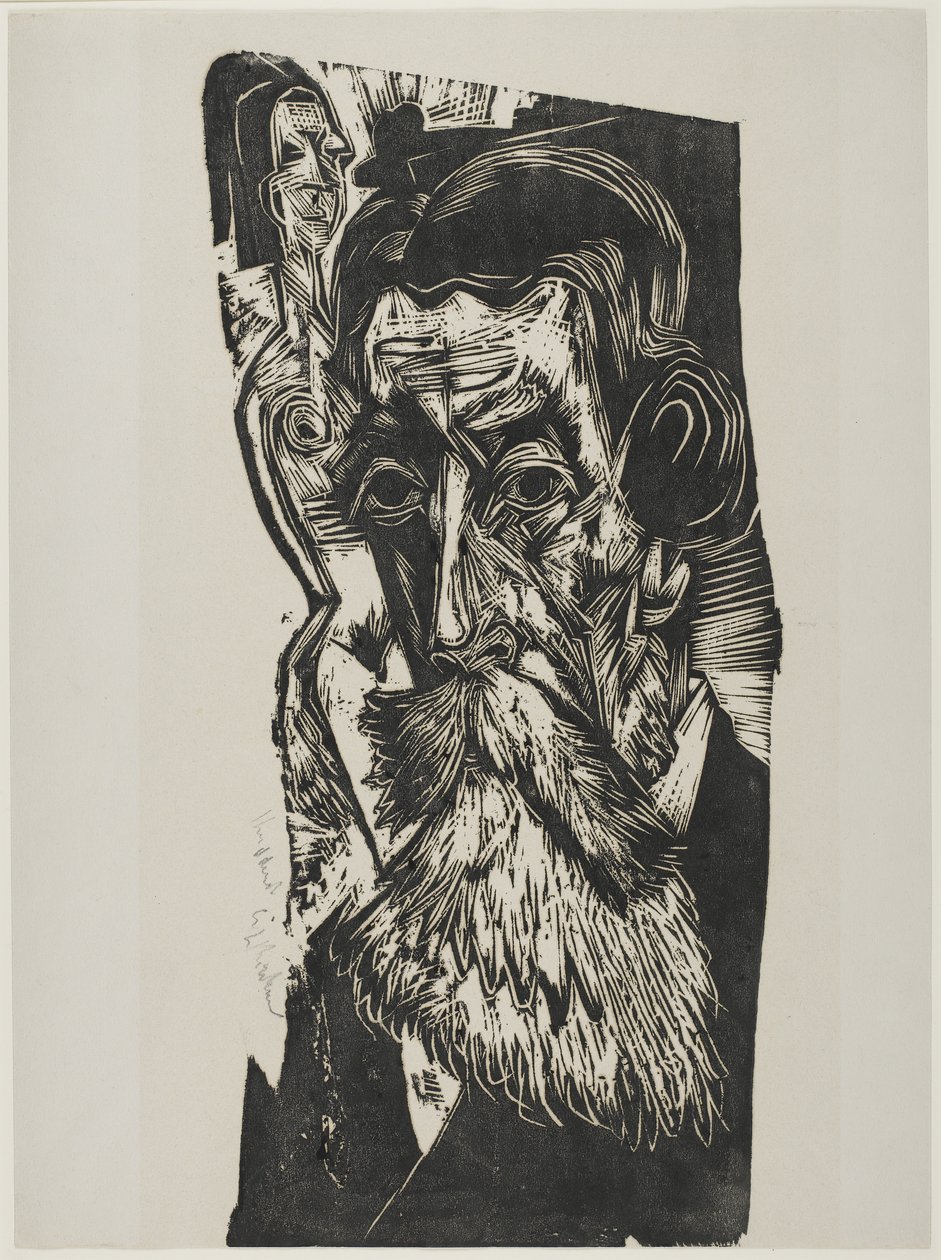 Portrait de Ludwig Schames, 1917-1918 - Ernst Ludwig Kirchner