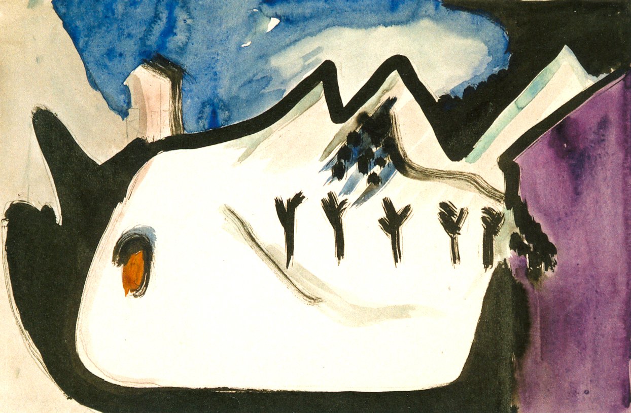 Paysage enneigé - Ernst Ludwig Kirchner