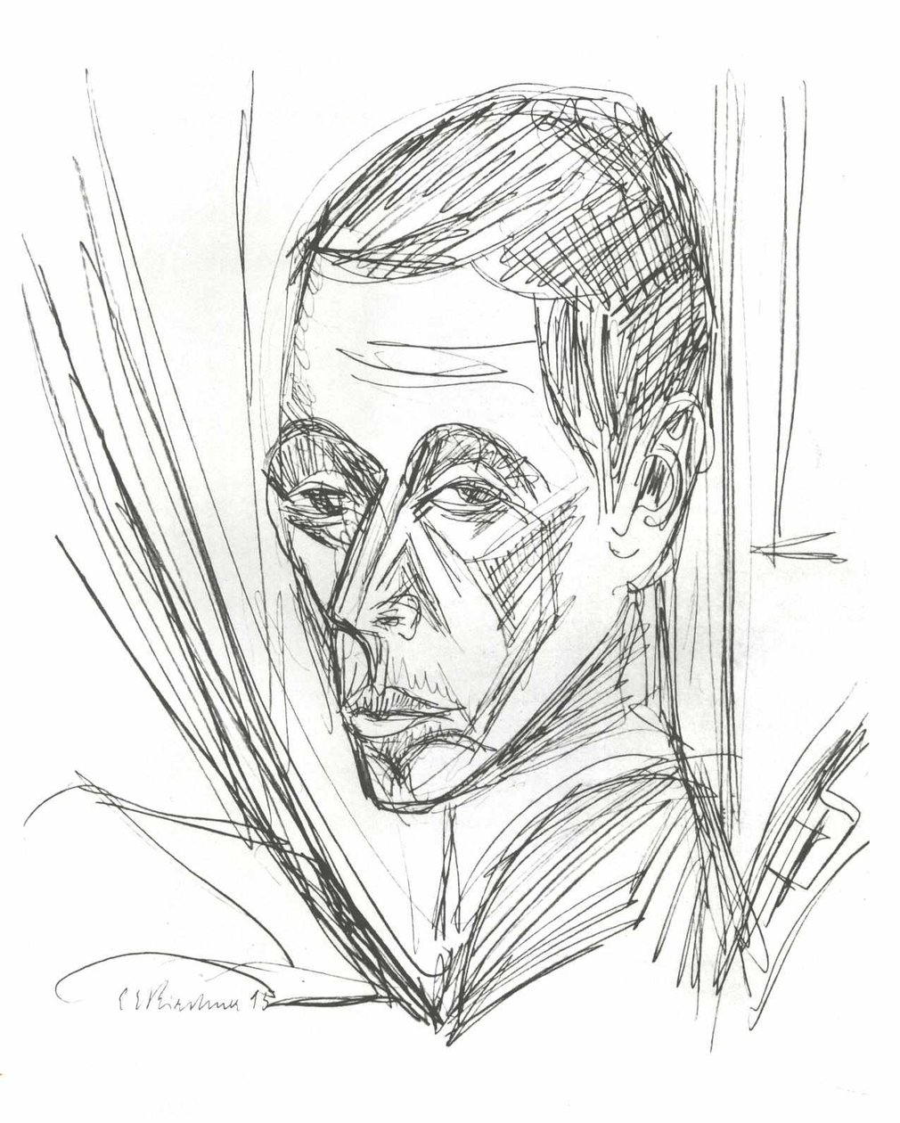 Autoportrait - Ernst Ludwig Kirchner
