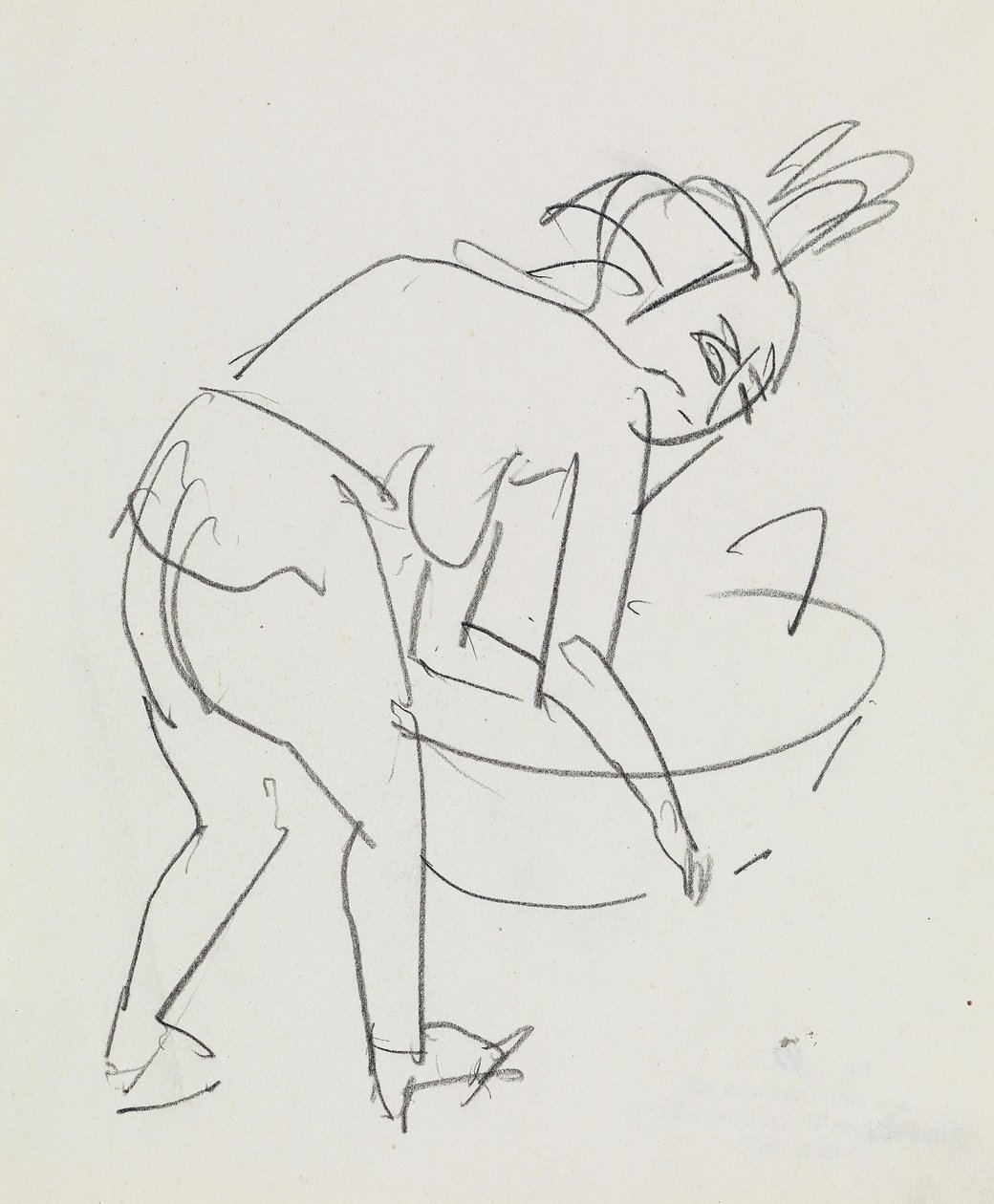 Femme se lavant - Ernst Ludwig Kirchner