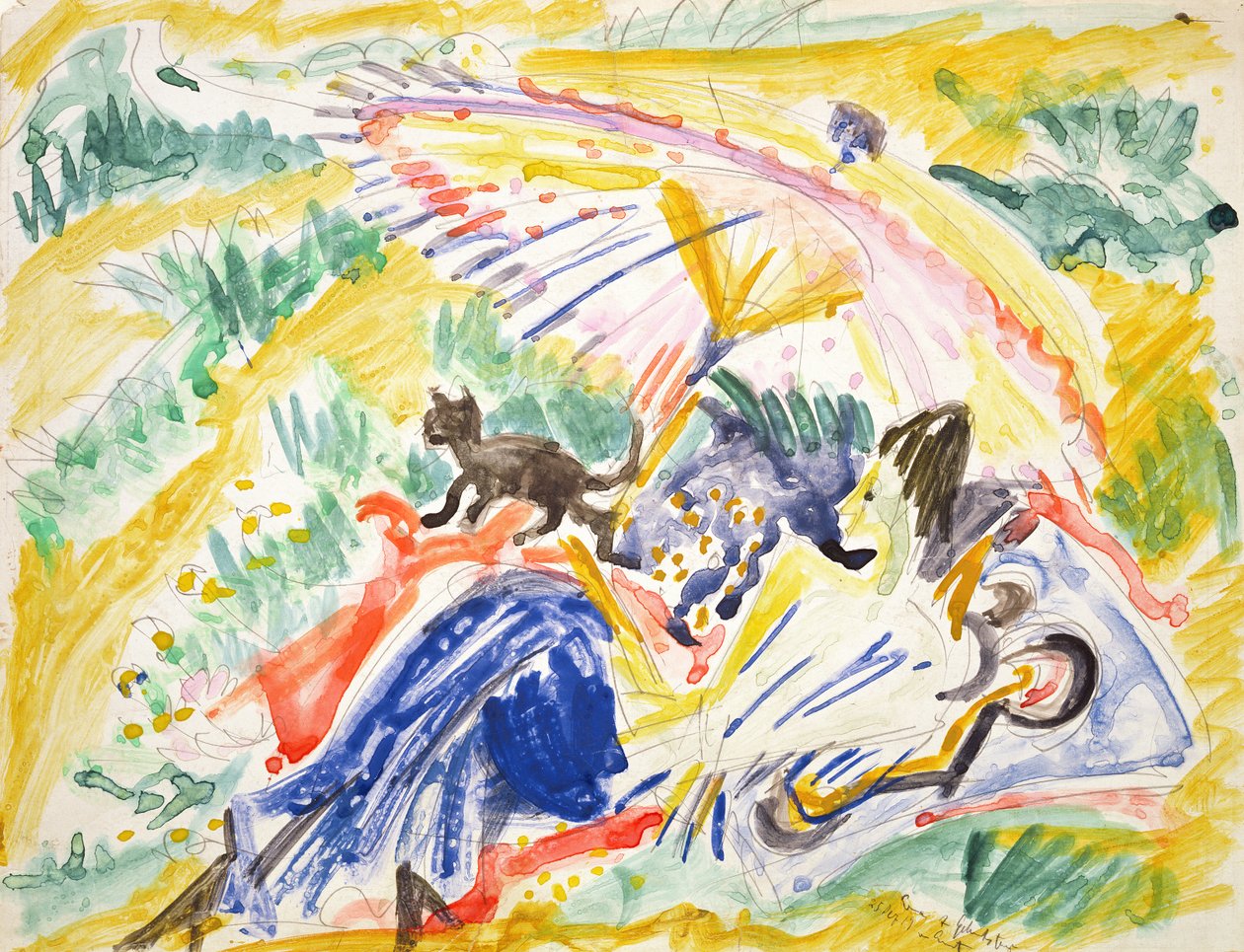 Bain de soleil, 1919 - Ernst Ludwig Kirchner