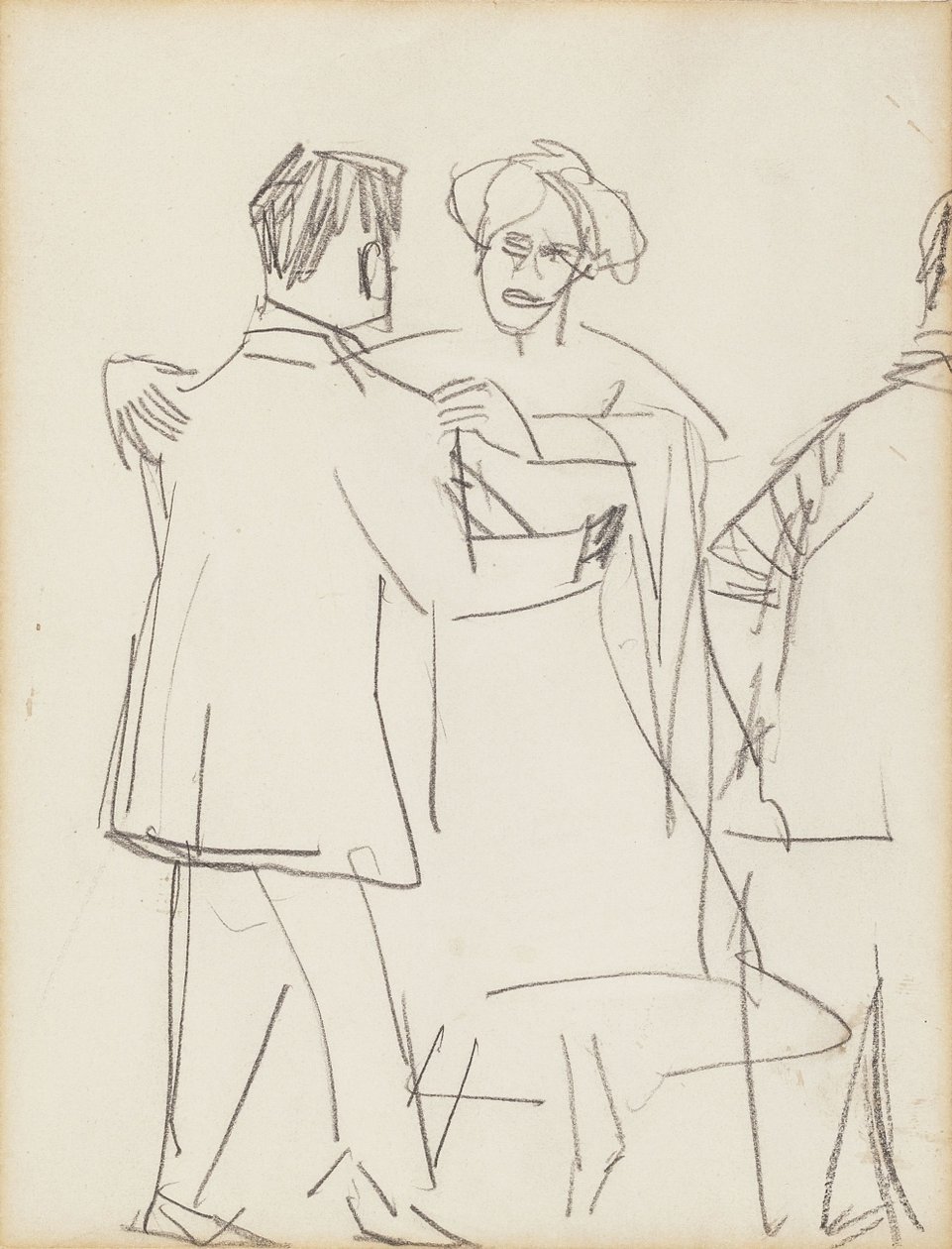 Couple dansant - Ernst Ludwig Kirchner