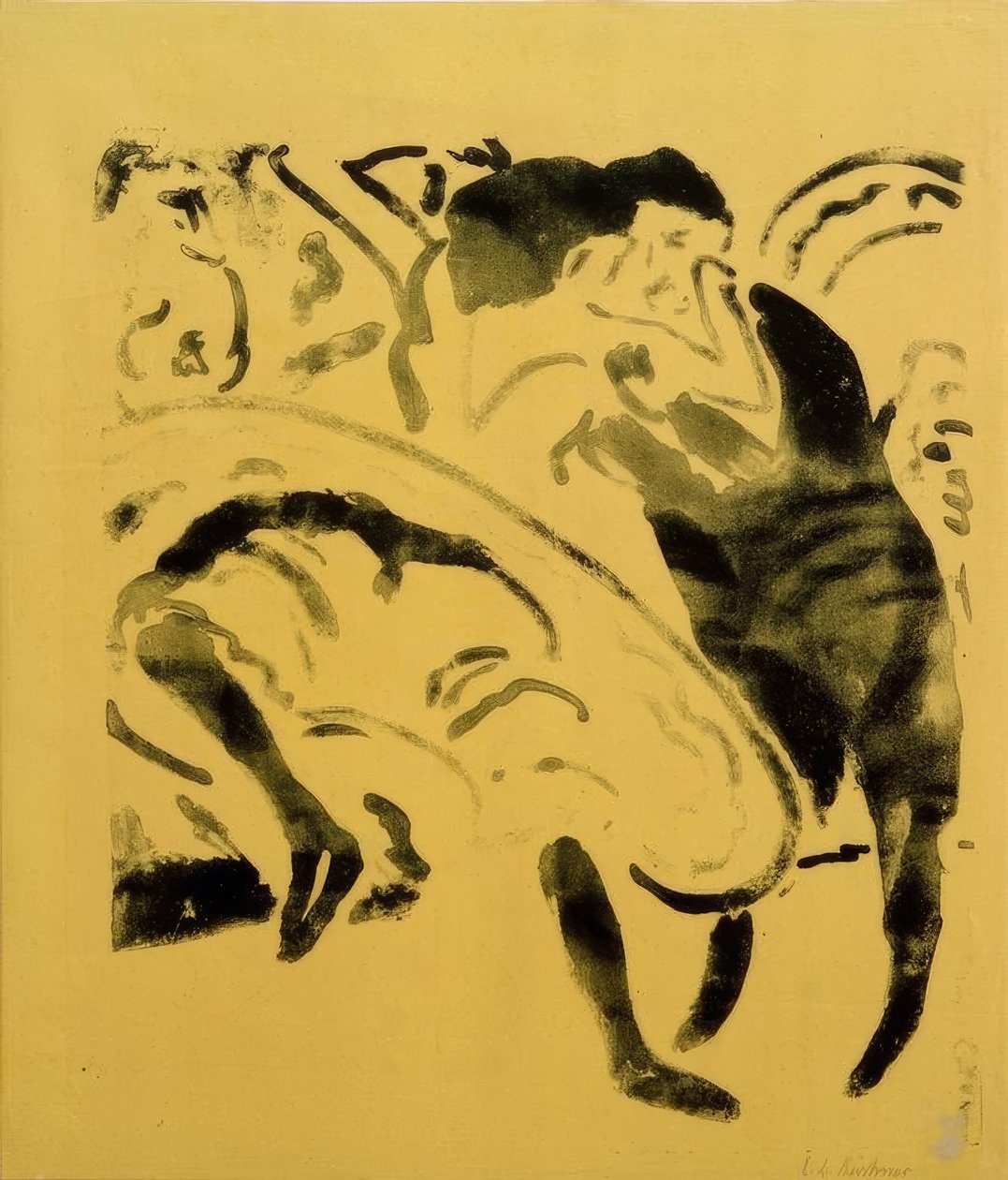 Couple dansant - Ernst Ludwig Kirchner