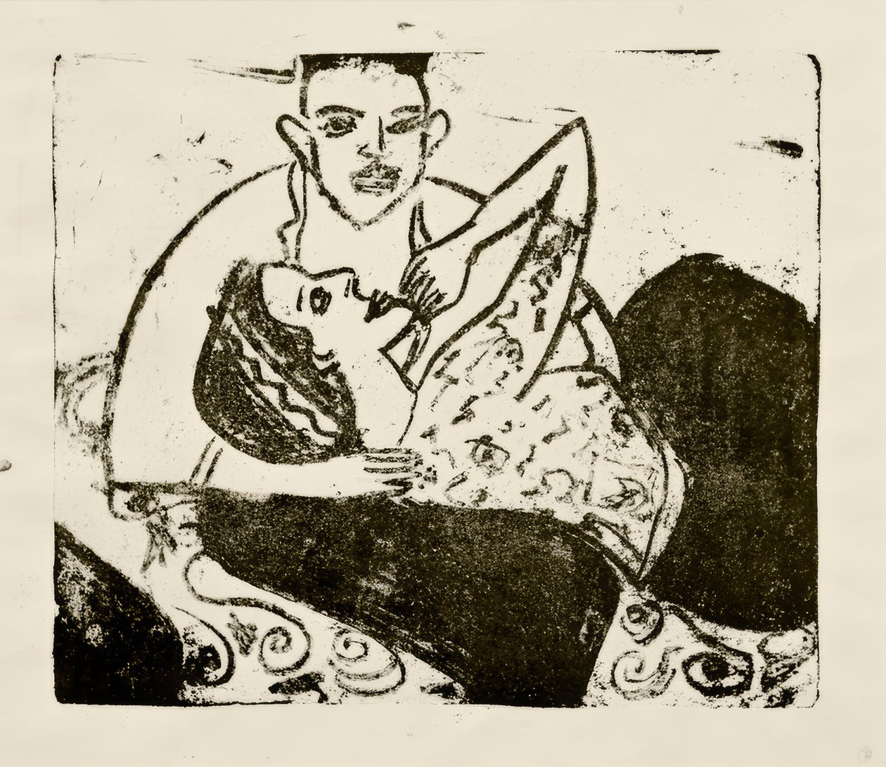 Jeune fille courtisane - Ernst Ludwig Kirchner