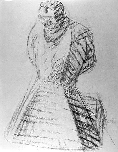 Un moine priant - Ernst Barlach