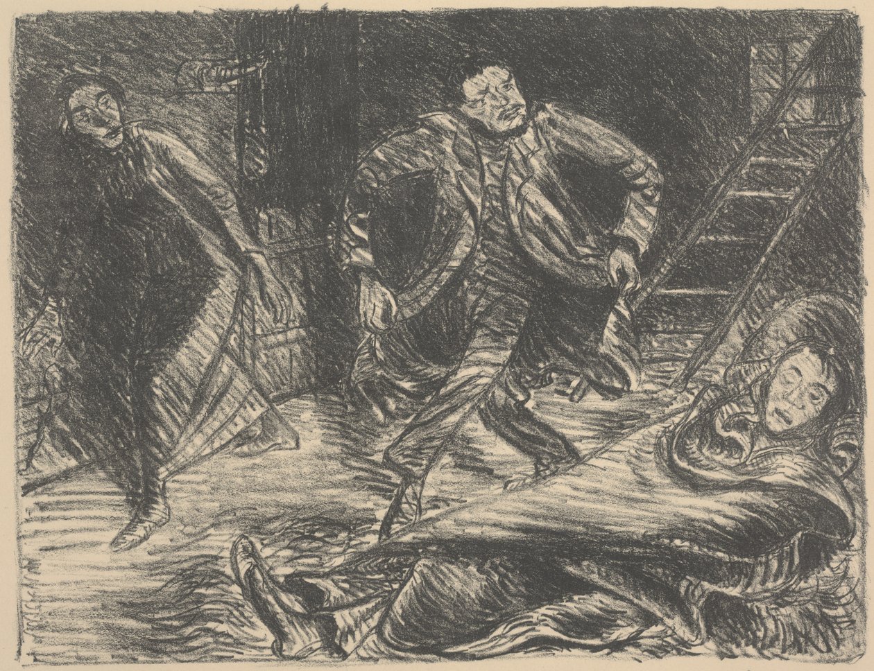 Danse Désespérée, illustration pour la pièce "Der Arme Vetter" - Ernst Barlach